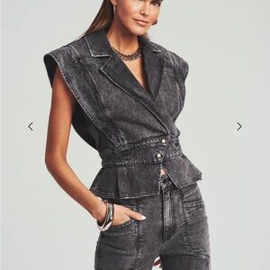 Retrofete matching denim set! Myla Pant & Vest top 27/Sm